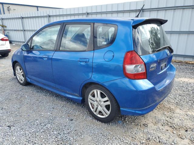 JHMGD37628S070905 - 2008 HONDA FIT SPORT BLUE photo 2