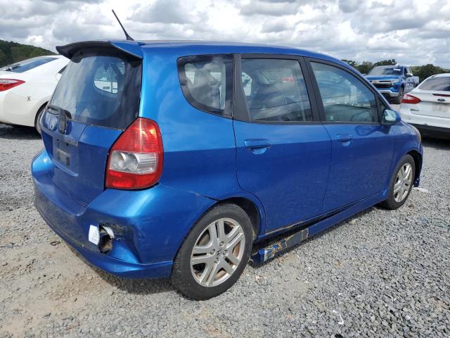 JHMGD37628S070905 - 2008 HONDA FIT SPORT BLUE photo 3
