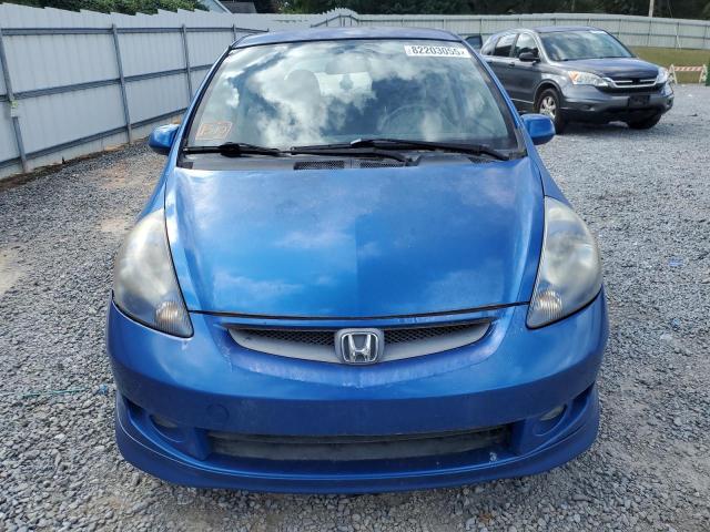 JHMGD37628S070905 - 2008 HONDA FIT SPORT BLUE photo 5