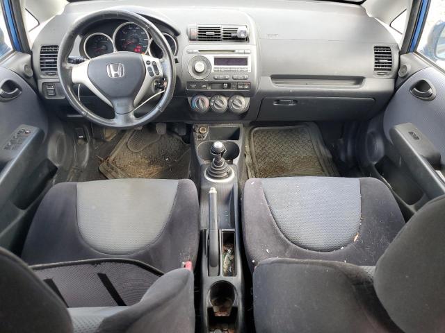 JHMGD37628S070905 - 2008 HONDA FIT SPORT BLUE photo 8