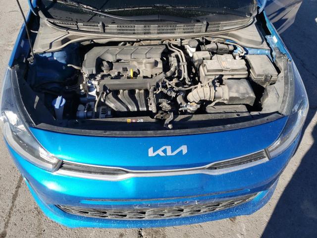 3KPA24AD7NE478664 - 2022 KIA RIO LX BLUE photo 11