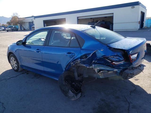 3KPA24AD7NE478664 - 2022 KIA RIO LX BLUE photo 2