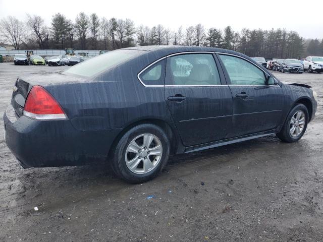 2G1WF5E31C1154484 - 2012 CHEVROLET IMPALA LS BLACK photo 3