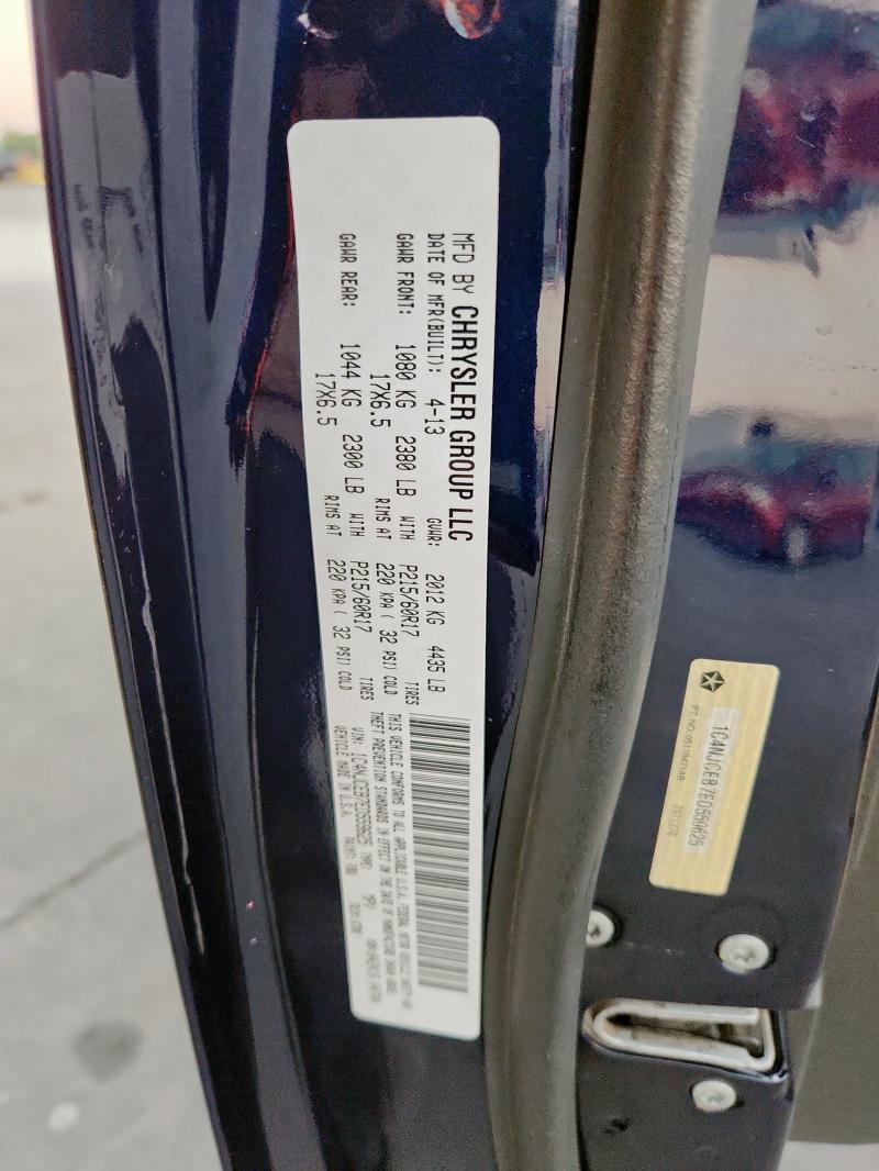 1C4NJCEB7ED559625 - 2014 JEEP COMPASS LATITUDE 黑色 照片 13