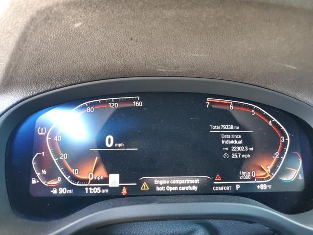 5UXTY3C01L9D53111 - 2020 BMW X3 SDRIVE30I BLACK photo 9