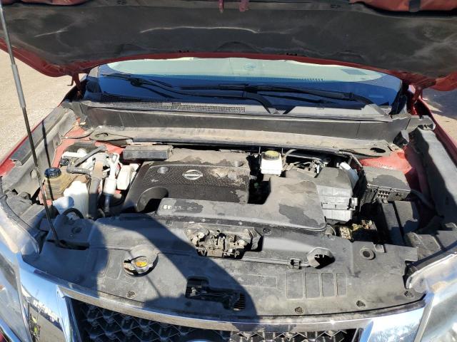 5N1AR2MM1FC660313 - 2015 NISSAN PATHFINDER S RED photo 11