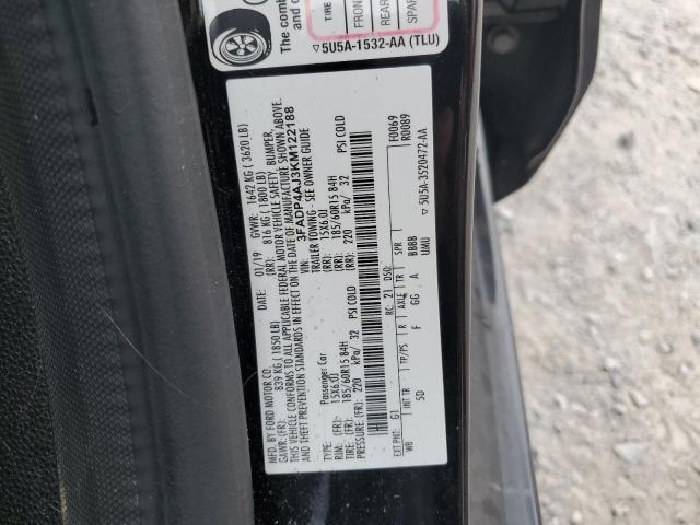 3FADP4AJ3KM122188 - 2019 FORD FIESTA S Qara foto 13