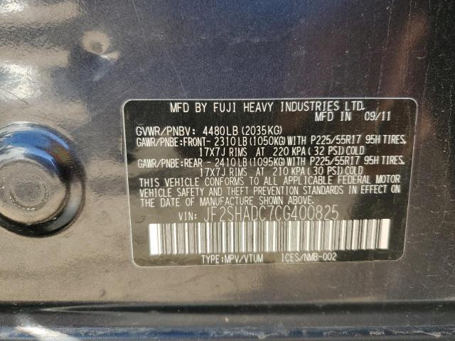 JF2SHADC7CG400825 - 2012 SUBARU FORESTER 2.5X PREMIUM 石墨色 照片 14