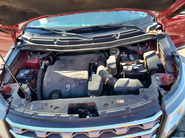 1FM5K7D82HGA63060 - 2017 FORD EXPLORER XLT RED photo 12
