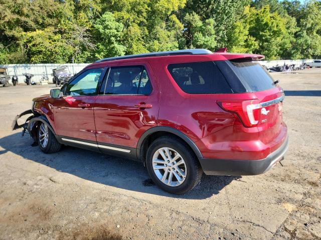 1FM5K7D82HGA63060 - 2017 FORD EXPLORER XLT RED photo 2