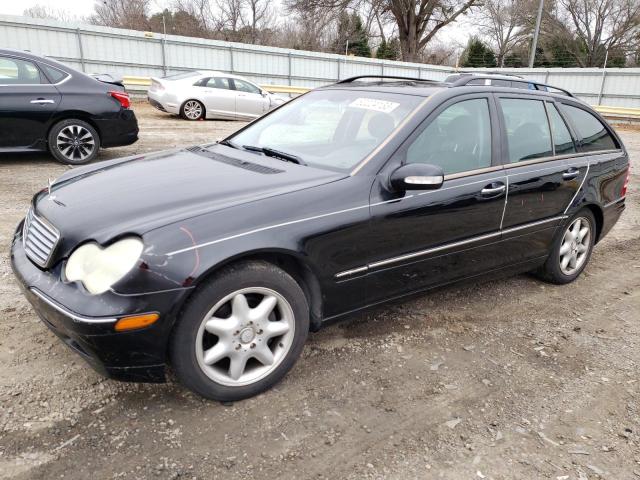 WDBRH61J74F494126 - 2004 MERCEDES-BENZ C 240 SPORTWAGON BLACK photo 1