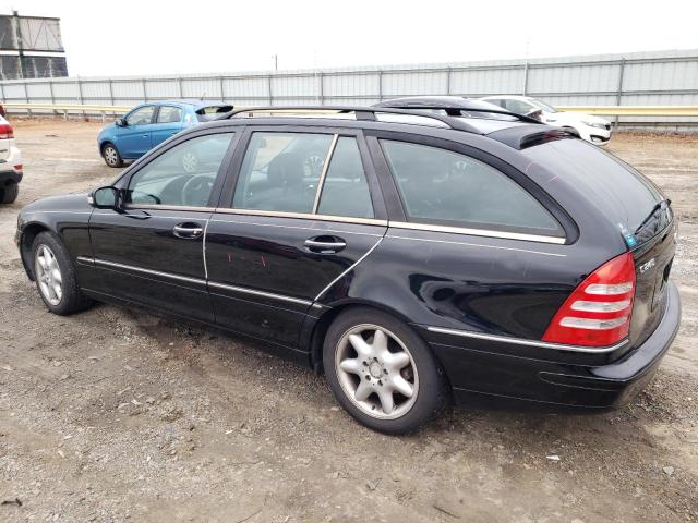 WDBRH61J74F494126 - 2004 MERCEDES-BENZ C 240 SPORTWAGON BLACK photo 2