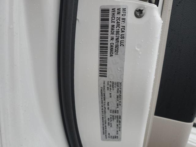 2C4RC1BG7NR192321 - 2022 CHRYSLER PACIFICA TOURING L WHITE photo 13