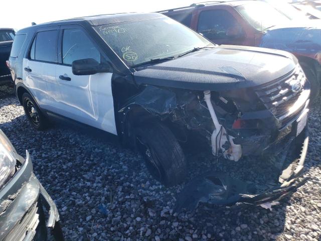 1FM5K8AR6JGB80732 - 2018 FORD EXPLORER POLICE INTERCEPTOR 双色 照片 4