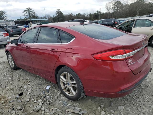 3FA6P0HD3JR276080 - 2018 FORD FUSION SE RED photo 2