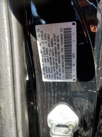 1HGCS1B83AA012060 - 2010 HONDA ACCORD EXL BLACK photo 12