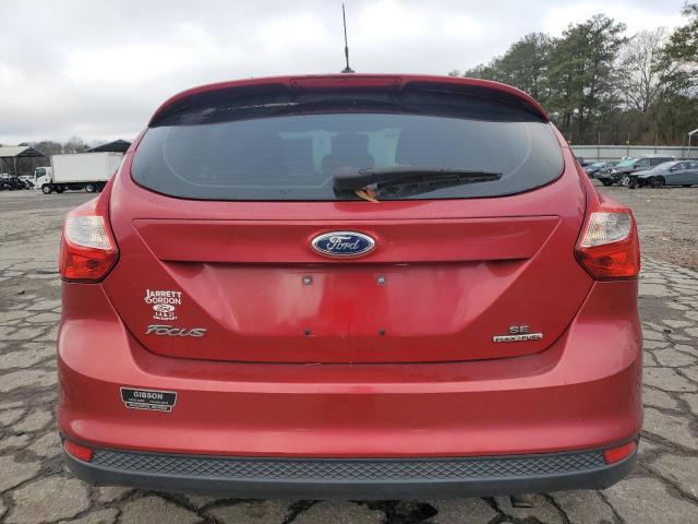 1FAHP3K28CL402517 - 2012 FORD FOCUS SE BURGUNDY photo 6