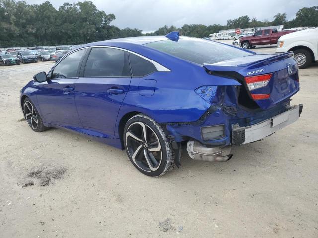 1HGCV1F34JA187018 - 2018 HONDA ACCORD SPORT BLUE photo 2
