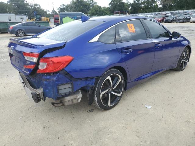 1HGCV1F34JA187018 - 2018 HONDA ACCORD SPORT BLUE photo 3