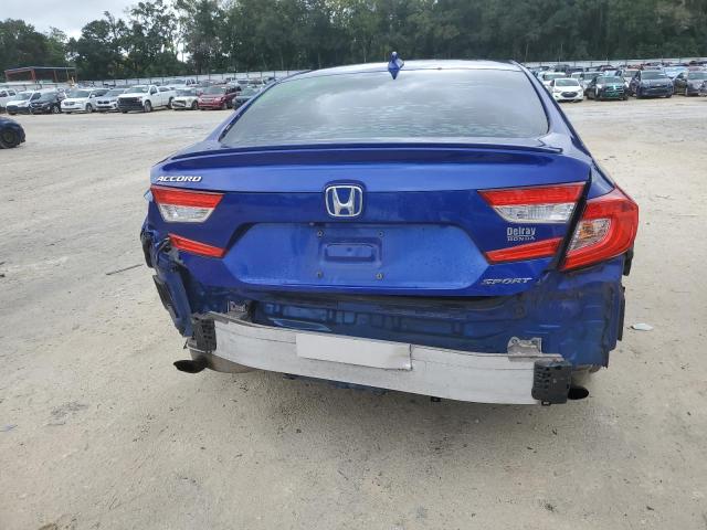 1HGCV1F34JA187018 - 2018 HONDA ACCORD SPORT BLUE photo 6