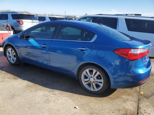 KNAFZ4A83F5345267 - 2015 KIA FORTE EX BLUE photo 2