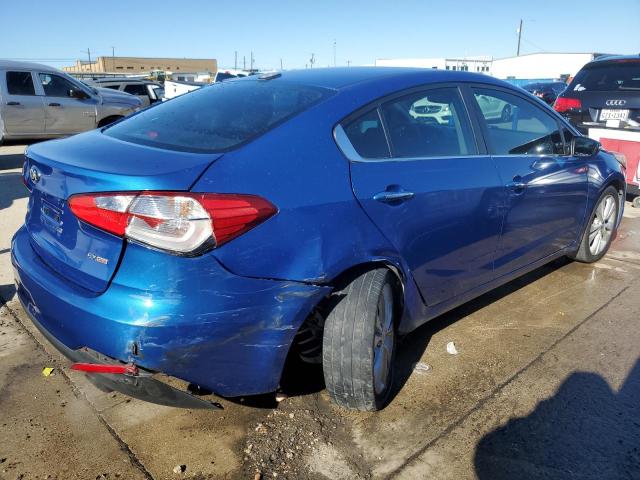 KNAFZ4A83F5345267 - 2015 KIA FORTE EX BLUE photo 3