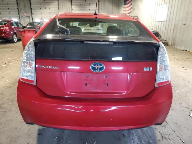 JTDKN3DU1B5302119 - 2011 TOYOTA PRIUS RED photo 6