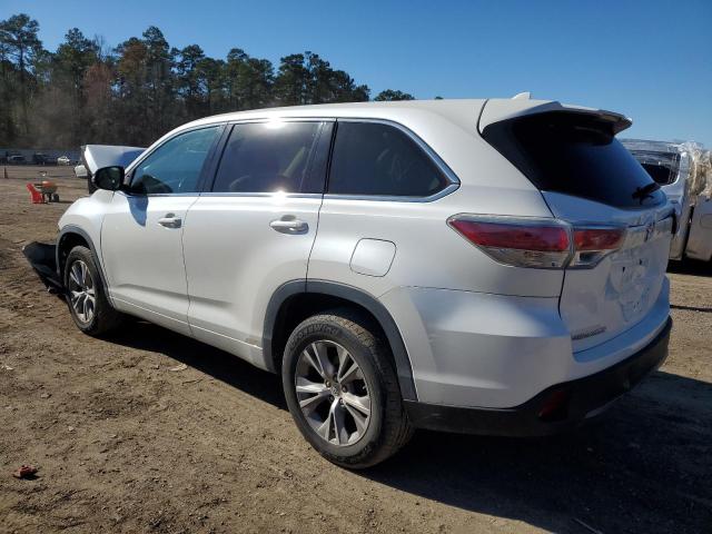 5TDZKRFH3FS038797 - 2015 TOYOTA HIGHLANDER LE WHITE photo 2