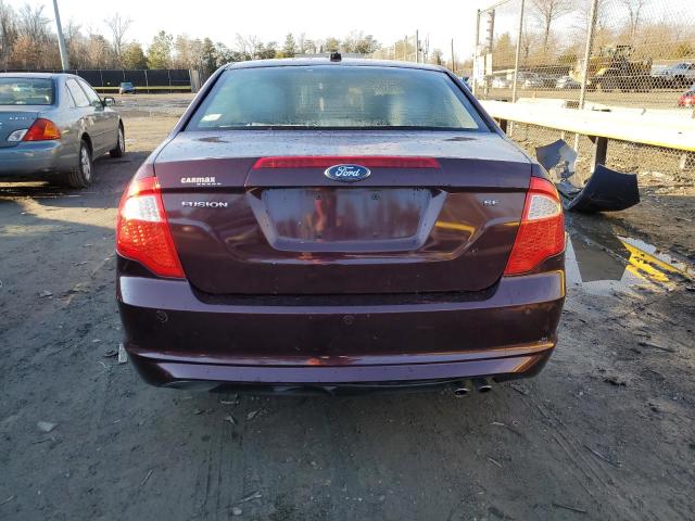 3FAHP0HA0BR230917 - 2011 FORD FUSION SE BURGUNDY photo 6