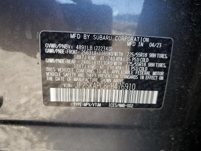 JF2SKAPC8PH476910 - 2023 SUBARU FORESTER LIMITED Boz foto 12