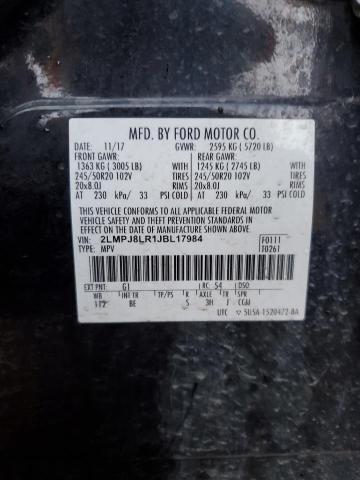 2LMPJ8LR1JBL17984 - 2018 LINCOLN MKX RESERVE أسود صورة 13