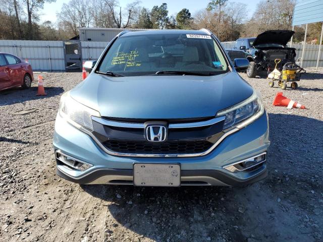 2HKRM3H78FH541680 - 2015 HONDA CR-V EXL BLUE photo 5