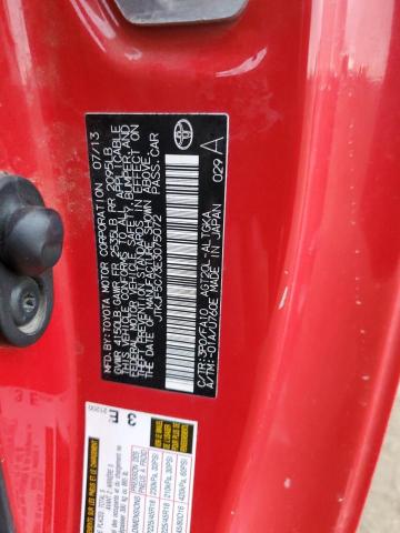 JTKJF5C73E3075072 - 2014 TOYOTA SCION TC 红色 照片 12