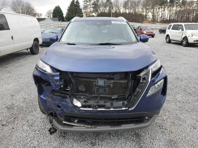 JN8AT3CA5MW012993 - 2021 NISSAN ROGUE SL BLUE photo 5