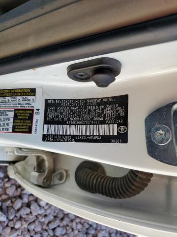 4T1BK36BX7U214926 - 2007 TOYOTA AVALON XL WHITE photo 12