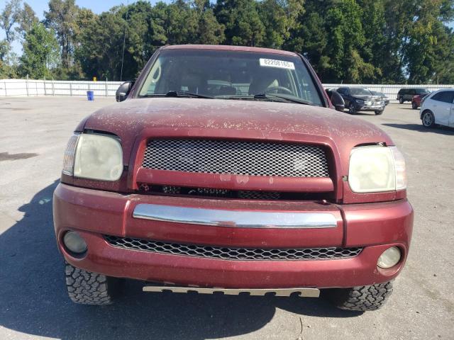 5TBET34126S525187 - 2006 TOYOTA TUNDRA DOUBLE CAB SR5 RED photo 5