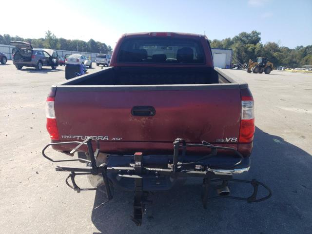 5TBET34126S525187 - 2006 TOYOTA TUNDRA DOUBLE CAB SR5 RED photo 6