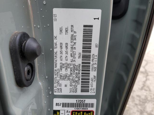 5TFNA5EC9RX024966 - 2024 TOYOTA TUNDRA CREWMAX PLATINUM მწვანე ფოტო 12