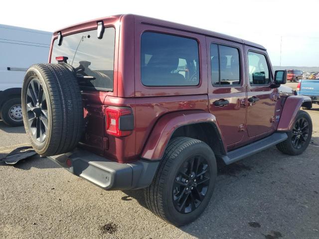1C4JJXP6XMW704746 - 2021 JEEP WRANGLER U SAHARA 4XE MAROON photo 3