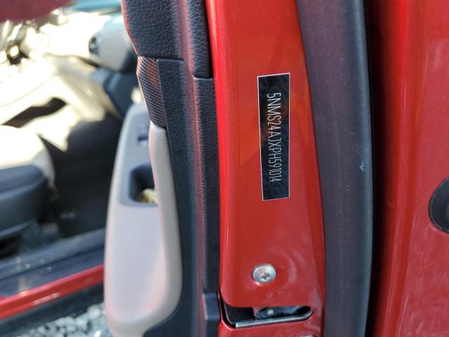 5NMS24AJXPH591014 - 2023 HYUNDAI SANTA FE SEL Rojo foto 13