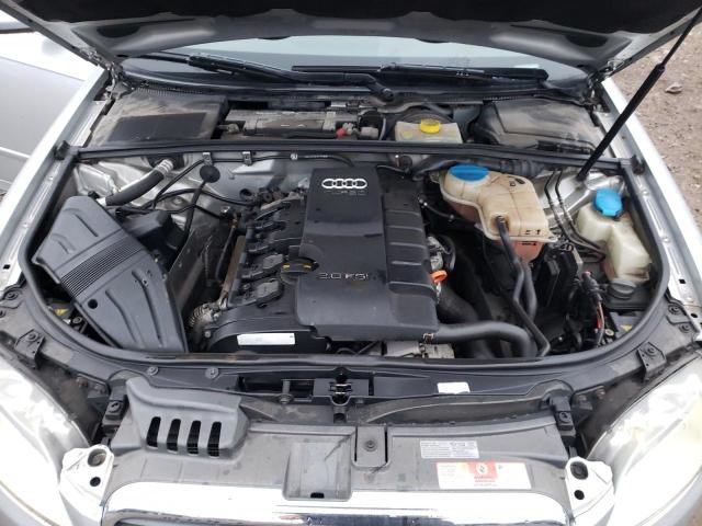 WAUDF78E27A154395 - 2007 AUDI A4 2.0T QUATTRO SILVER photo 11