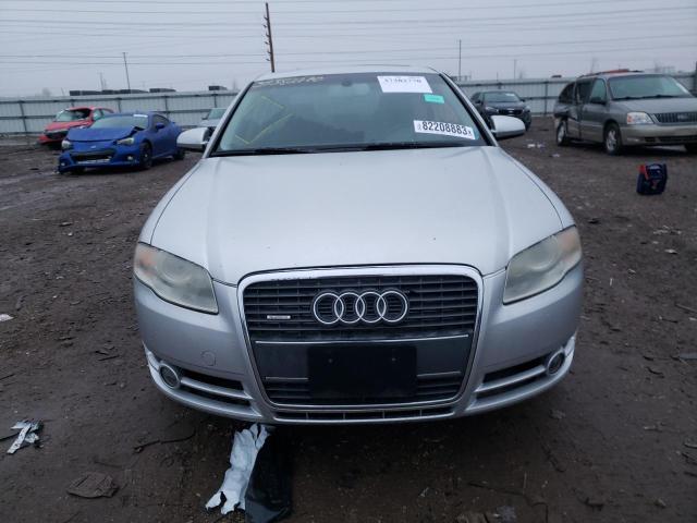 WAUDF78E27A154395 - 2007 AUDI A4 2.0T QUATTRO SILVER photo 5