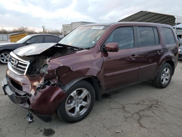 5FNYF4H55CB073766 - 2012 HONDA PILOT EXL MAROON photo 1