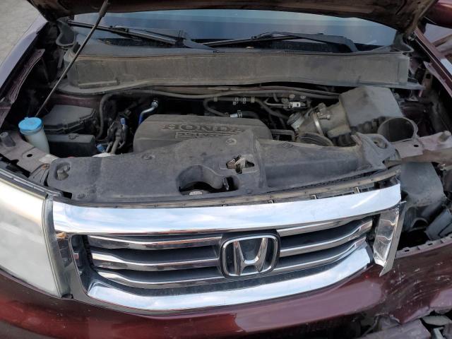 5FNYF4H55CB073766 - 2012 HONDA PILOT EXL MAROON photo 11