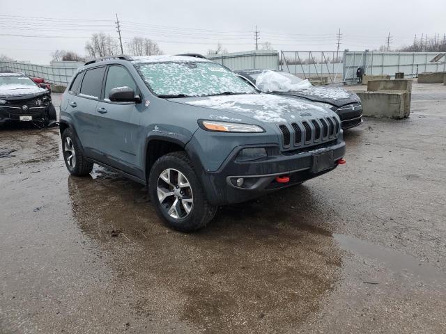 1C4PJMBS8EW161170 - 2014 JEEP CHEROKEE TRAILHAWK BLUE photo 4