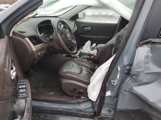 1C4PJMBS8EW161170 - 2014 JEEP CHEROKEE TRAILHAWK BLUE photo 7