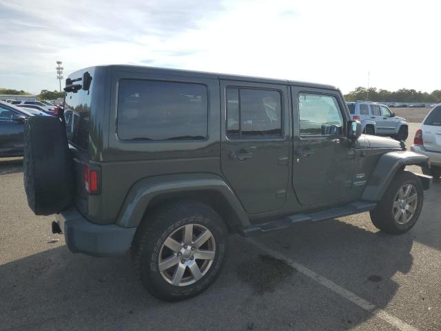 1C4HJWEG0FL548130 - 2015 JEEP WRANGLER U SAHARA მწვანე ფოტო 3