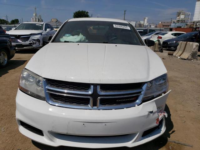 1C3CDZAB9EN224369 - 2014 DODGE AVENGER SE WHITE photo 5