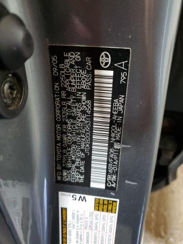 JTDKB20U953114568 - 2005 TOYOTA PRIUS TURQUOISE photo 12