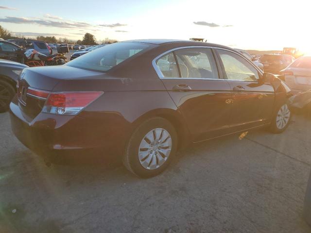 1HGCP2F33CA208380 - 2012 HONDA ACCORD LX BURGUNDY photo 3